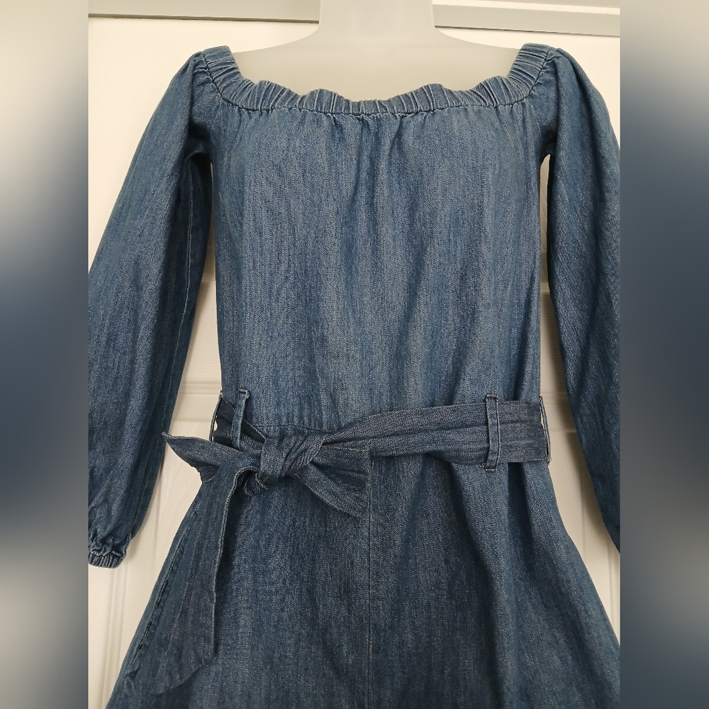 Free People Denim Blue Women's Romper - Picture 7 of 15